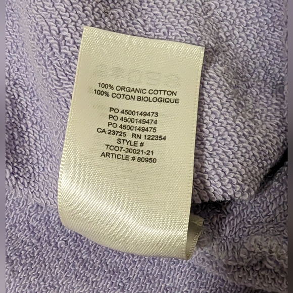 ARITZIA Wilfred Free Free Terry Fleece Shirt Jacket lavender size large - Picture 4 of 4